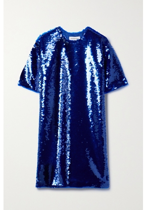The Frankie Shop - Riley Sequined Tulle Mini Dress - Blue - x small,small,medium,large,x large