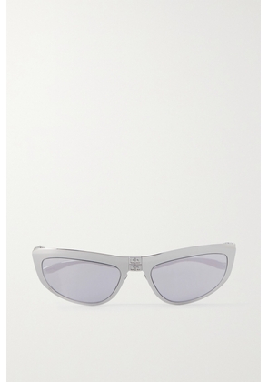 Givenchy - Mirrored D-frame Silver-tone Sunglasses - One size