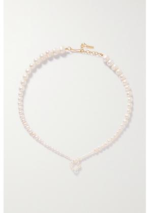 Completedworks - + Net Sustain P118 Recycled Gold Vermeil And Pearl Necklace - White - One size
