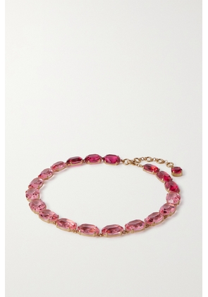 Roxanne Assoulin - Gold-tone Crystal Necklace - Pink - One size