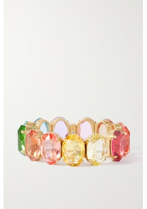 Roxanne Assoulin - Simply Rainbow Gold-tone Crystal Bracelet - Multi - One size