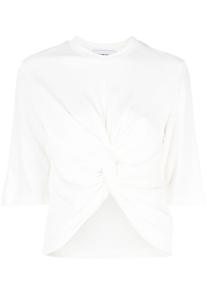 AMBUSH short-sleeved gathered T-shirt - White