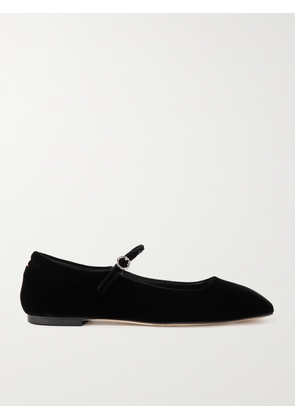 Aeyde - Uma Velvet Mary Jane Ballet Flats - Black - IT35,IT35.5,IT36,IT36.5,IT37,IT37.5,IT38,IT38.5,IT39,IT39.5,IT40,IT40.5,IT41,IT41.5,IT42