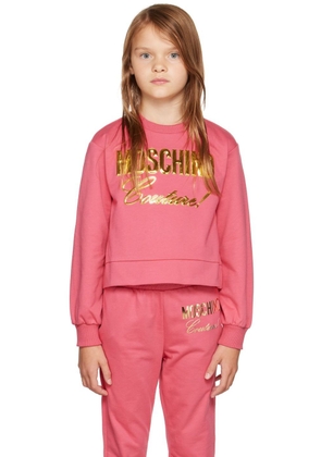 Moschino Kids Pink 'Couture' Sweatshirt