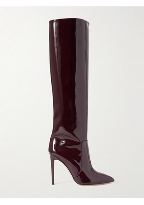 Paris Texas - Stiletto Patent-leather Knee Boots - Burgundy - IT36,IT36.5,IT37,IT37.5,IT38,IT38.5,IT39,IT39.5,IT40,IT40.5,IT41,IT41.5,IT42