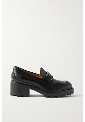 Tod's - Gomma Carro Embellished Leather Loafers - Black - IT34,IT34.5,IT35,IT35.5,IT36,IT36.5,IT37,IT37.5,IT38,IT38.5,IT39,IT39.5,IT40,IT40.5,IT41,IT41.5,IT42