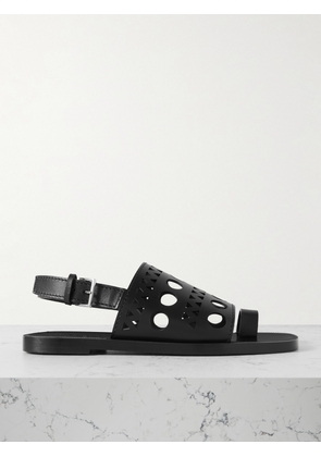 Alaïa - Laser-cut Leather Slingback Sandals - Black - IT36,IT37,IT38,IT39,IT40,IT41