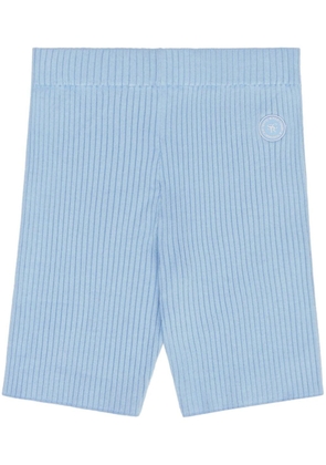 Sporty & Rich ribbed cycling shorts - Blue