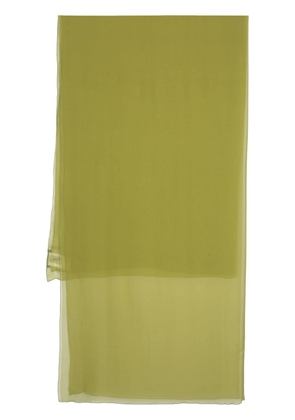 Alberta Ferretti transparent-design silk scarf - Green