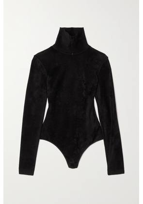 Alaïa - Chenille Turtleneck Thong Bodysuit - Black - FR34,FR36,FR38,FR40,FR42,FR44