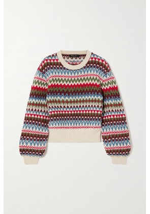 Loro Piana - Trujillo Fair Isle Silk, Cashmere And Cotton-blend Sweater - Multi - x small,small,medium,large,x large