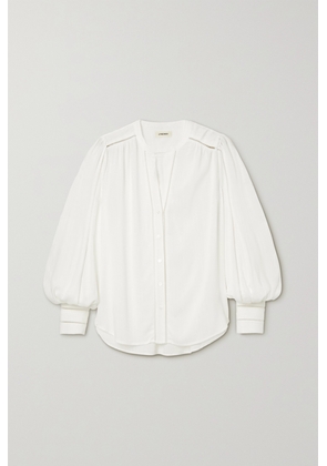 L'Agence - Kiera Woven Blouse - White - x small,small,medium,large