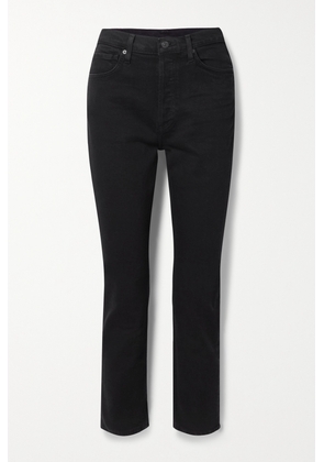 Citizens of Humanity - Jolene Cropped High-rise Slim-leg Jeans - Black - 23,24,25,26,27,28,29,30,31,32