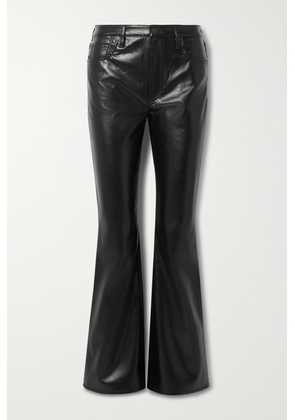 Citizens of Humanity - Lilah Recycled Leather-blend Flared Pants - Black - 23,24,25,26,27,28,29,30,31,32