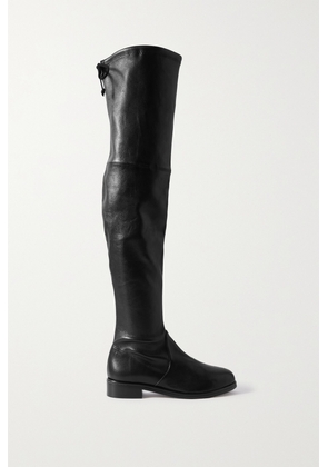 Stuart Weitzman - Lowland Bold Leather Over-the-knee Boots - Black - US6,US6.5,US7,US7.5,US8,US8.5,US9,US9.5,US10,US10.5,US11,US11.5,US12