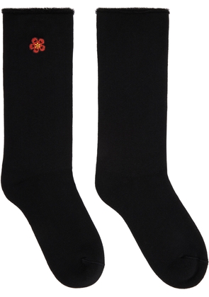 Kenzo Black Kenzo Paris Boke Flower Socks