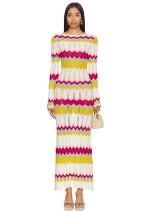 Capittana Piper Dress Multicolor in Cream. Size XL, XS/S.