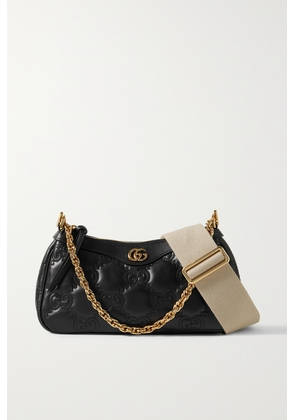 Gucci - Gg Matelassé Leather Shoulder Bag - Black - One size