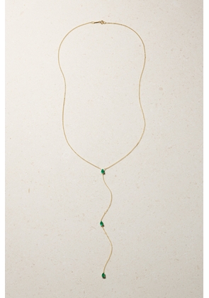 Anita Ko - 18-karat Gold Emerald Necklace - One size
