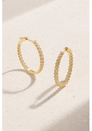 Anita Ko - Luna Large 18-karat Gold Diamond Hoop Earrings - One size