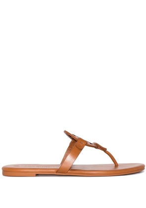 Tory Burch Miller Soft logo leather sandals - Brown