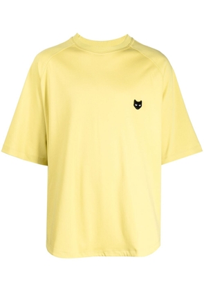 ZZERO BY SONGZIO logo-patch cotton T-shirt - Yellow