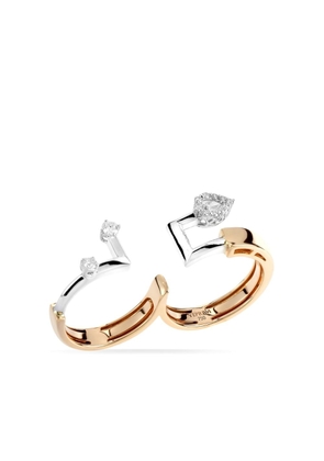 Yeprem 18kt rose gold Electrified diamond statement ring - Pink