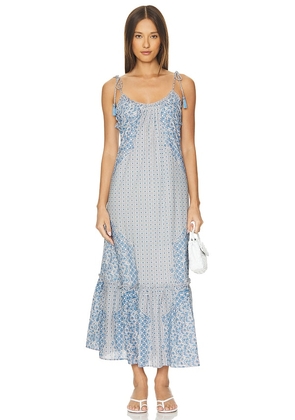 Cleobella x REVOLVE Cindy Ankle Dress in Blue. Size M, S, XL.