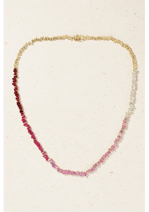 Suzanne Kalan - 18-karat Gold, Diamond And Sapphire Necklace - One size