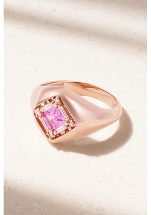 Suzanne Kalan - 18-karat Rose Gold, Sapphire And Diamond Ring - 3,4,5