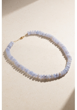 JIA JIA - 14-karat Gold Agate Necklace - Blue - One size