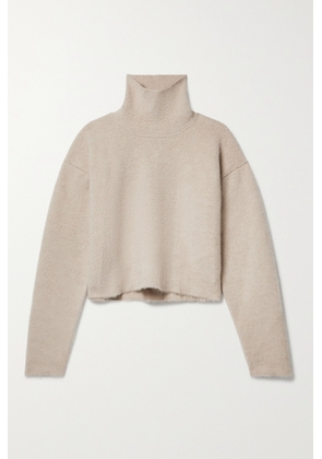 The Row - Erise Oversized Brushed Merino Wool Turtleneck Sweater - Neutrals - x small,small,medium,large,x large