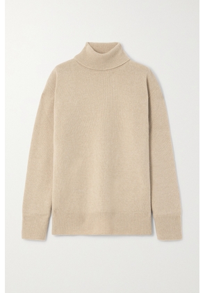 The Row - Stepny Oversized Wool And Cashmere-blend Turtleneck Sweater - Neutrals - x small,small,medium,large,x large
