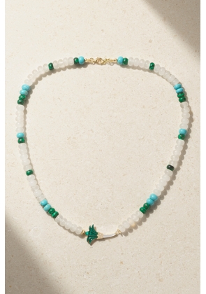 L’Atelier Nawbar - Flower 18-karat Gold Multi-stone Necklace - One size
