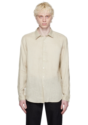 Theory Beige Irving Shirt