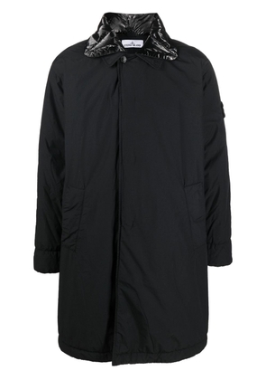 Stone Island Naslan detachable-collar padded coat - Black