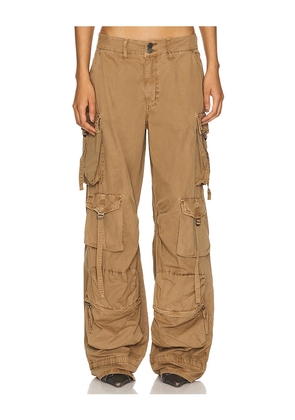 AFRM Pascal Cargo Pant in Tan. Size 25, 26, 27, 28, 31, 32.