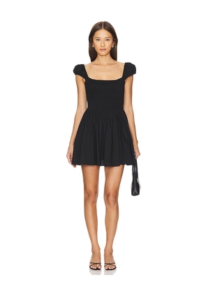 CAROLINE CONSTAS Tarah Mini Dress in Black. Size M, S.