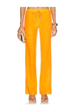 Gonza Wide Leg Pants in Tangerine. Size M, S, XS.