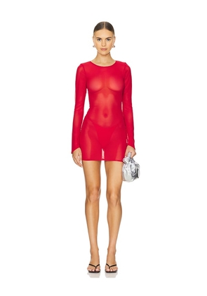 Gonza Mini Dress in Red. Size M, S, XS.