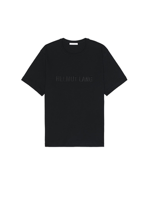 Helmut Lang Logo Tee in Black. Size M, S, XL/1X.