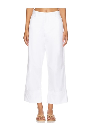 FAITHFULL THE BRAND Cassis Pant in White. Size M, S, XL, XS.