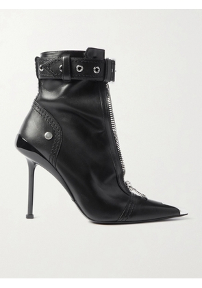 Alexander McQueen - Buckled Leather Ankle Boots - Black - EU 36,EU 37,EU 38,EU 39,EU 40,EU 41