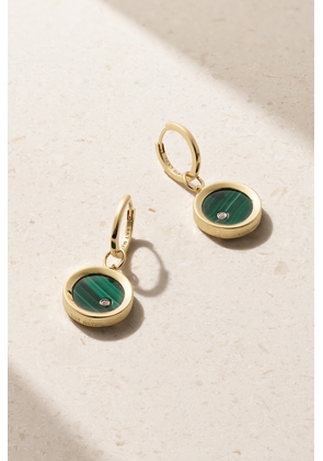 Mateo - Convertible 14-karat Gold, Malachite And Diamond Earrings - Green - One size