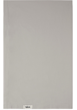 Tekla Grey Percale Flat Sheet