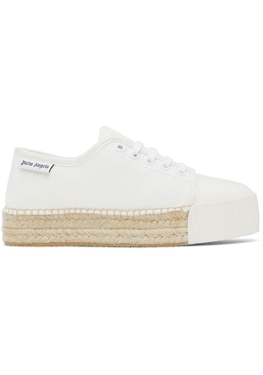 Palm Angels Off-White Lace-Up Espadrille Sneakers