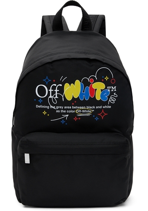Off-White Kids Black Funny Backpack