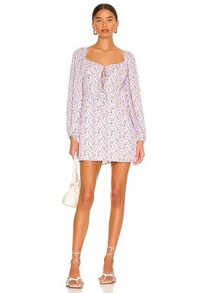 MORE TO COME Shelly Puff Sleeve Dress in Lavender. Size L, S, XL, XS, XXS.