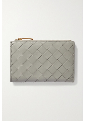 Bottega Veneta - Intrecciato Leather Wallet - Gray - One size