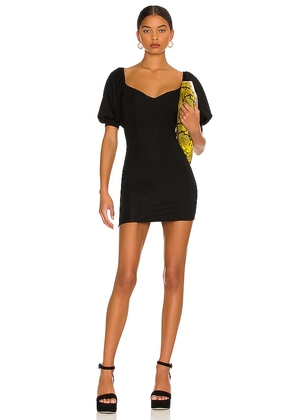 MORE TO COME Lizzy Puff Sleeve Dress in Black. Size XS.